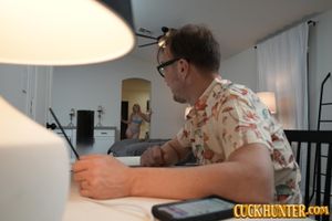 Big Tits Wife Kay Carter Teaches Husband A Cuckold Lesson - Photo 387