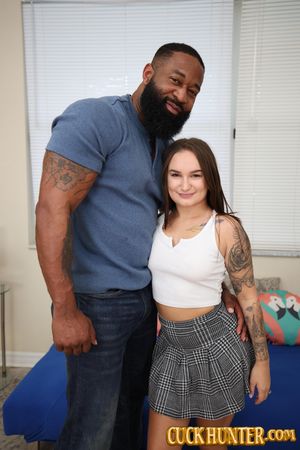 Cute Tattooed Teen Girlfriend Bunny Fae Rides Tutor’s BBC - Photo 112