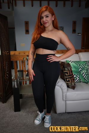 While her husband made tea, Cherie dropped to her knees and started sucking their guest’s massive black cock. - Photo 2