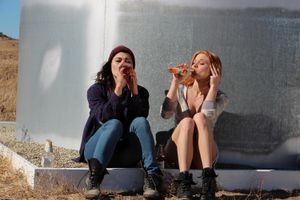 Hot teens have pussy licking fun in the desert - Photo 285