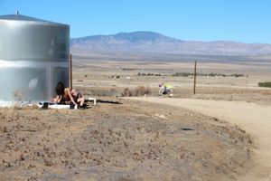 Hot teens have pussy licking fun in the desert - Photo 586