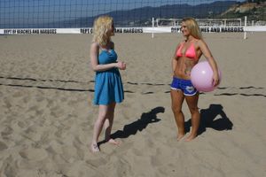 Blonde Teen Friends Unwind After The Beach - Photo 7