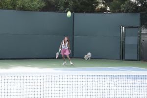 Asian stepsisters Katelyn Kei and Kimberly Chi take a tennis break - Photo 3