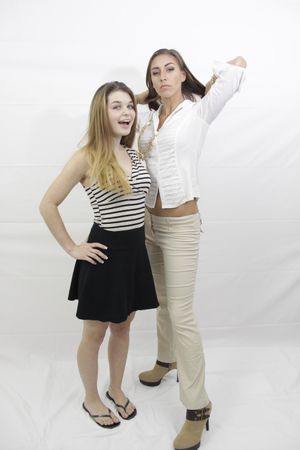 Stepsisters Anastasia Rose and Rilynn Rae fool around at work - Photo 175