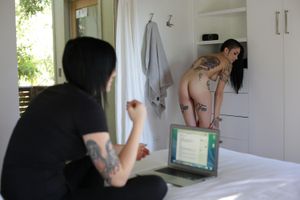 Leigh Raven and Nikki Hearts tattooed lesbian roommates - Photo 179