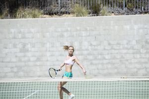 Petite Athletic Teen Double Teamed By MILFs - Photo 559