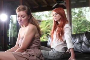 Sex Deprived Housewife Seduced By Redhead Lesbian - Photo 7