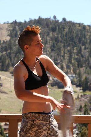 Butch Lesbian Seduced In Hot Tub By Teen - Photo 387