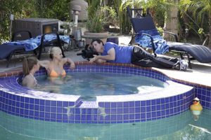 MILF Sarah Vandella Seduced By Lesbian Teen In Hot Tub - Photo 402