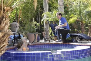 MILF Sarah Vandella Seduced By Lesbian Teen In Hot Tub - Photo 403