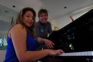 Lesbian Latina Teen Wants Her Piano Teacher - Photo 12