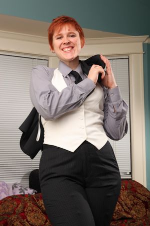 Redhead Lesbian Impresses Lingerie Beauty - Photo 215
