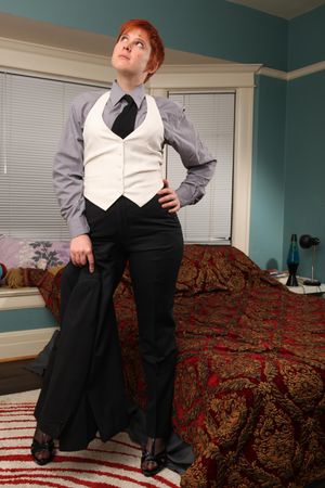 Redhead Lesbian Impresses Lingerie Beauty - Photo 219