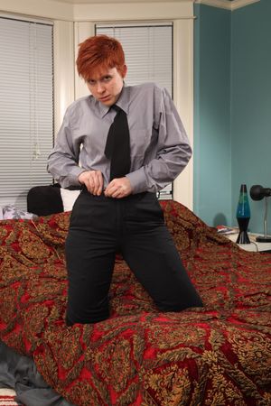 Redhead Lesbian Impresses Lingerie Beauty - Photo 231