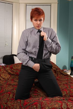 Redhead Lesbian Impresses Lingerie Beauty - Photo 236