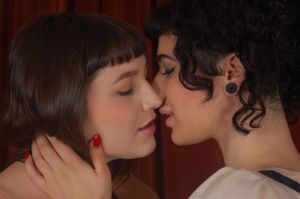 Big Natural Tits Lesbian Amateurs Finger and Lick - Photo 101