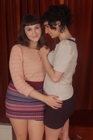 Big Natural Tits Lesbian Amateurs Finger and Lick - Photo 103