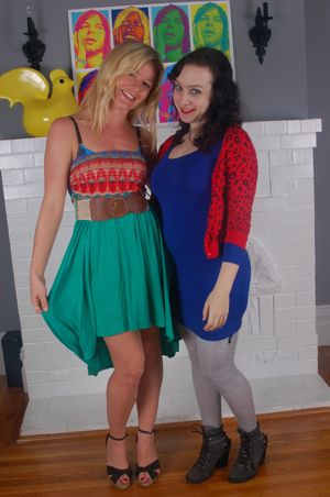 Amateur Lesbian Couple Bring Hot Teen For Threesome - Photo 87