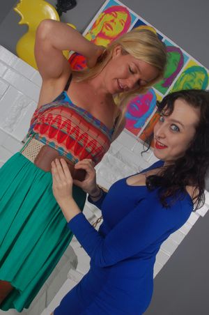 Amateur Lesbian Couple Bring Hot Teen For Threesome - Photo 97