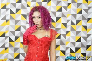 Join as Tiffany, a fiery redhead, gets double-penetrated by two horny friends who can't resist her lifelike sex doll charms - Photo 24