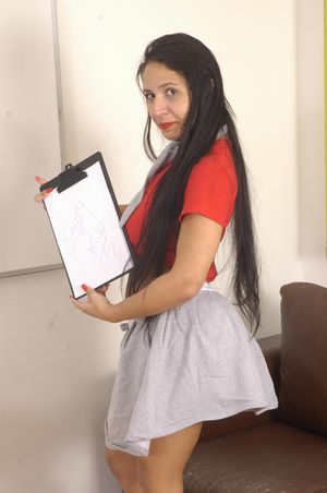 Mature teacher licks her student's big clit - Photo 138