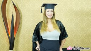 Busty Lesbian Celebrates Graduation With Ass Toying - Photo 232