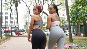 Thick Curvy Latina Lesbians Lick and Toy After Yoga - Photo 461