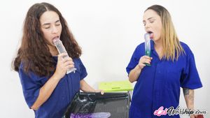 Thick Latina Lesbians Toys and Lick Pussies To Climax - Photo 279