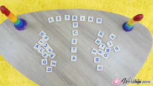 Naughty Scrabble Turns into a Steamy Lesbian Romp - Photo 229