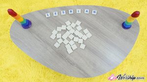 Naughty Scrabble Turns into a Steamy Lesbian Romp - Photo 60