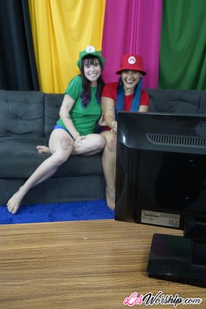 Teen Latina Babes Rafa and Saturn Explore Toys in Wild Encounter - Photo 125