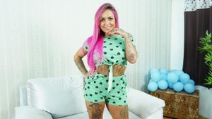 Big Tits Latina Opens Up Ass For Transsexual Cock - Photo 239