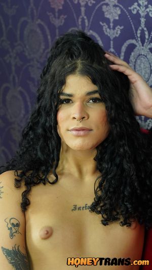 Petite Latina Teen Trans Moana Toys Ass And Masturbates - Photo 105