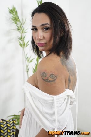 Ariella Fox and Melissa Souza, two sultry transexuals, engage in a passionate, raw fuck session, swapping cocks and asses with wild abandon - Photo 194