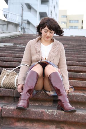 Japanese Cougar Exhibitionist Gets Creampie - Photo 40