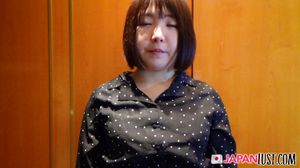 Chubby Japanese MILF Strips Nude For Toys And POV Creampie - Photo 11