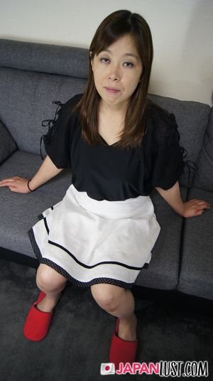 Japanese Cougar Lifts Skirt For Hairy Pussy Sex And Creampie - Photo 114