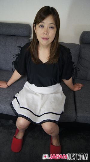 Japanese Cougar Lifts Skirt For Hairy Pussy Sex And Creampie - Photo 115