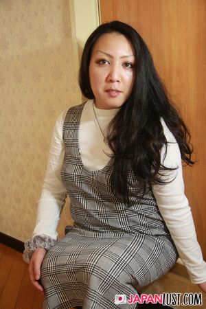 Chubby Japanese Cougar Strips To Ride Cock POV - Photo 49