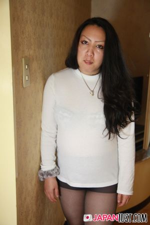 Chubby Japanese Cougar Strips To Ride Cock POV - Photo 73