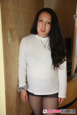 Chubby Japanese Cougar Strips To Ride Cock POV - Photo 74