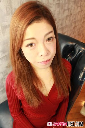 Petite Japanese Secretary Strips Sexy Red Dress - Photo 7