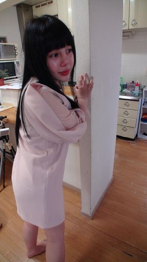 Adorable busty Japanese teen squeezes creampie out of pussy - Photo 172