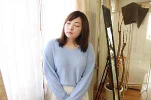 Amateur Japanese teen with shaved pussy explores toys and cock inside her - Photo 42