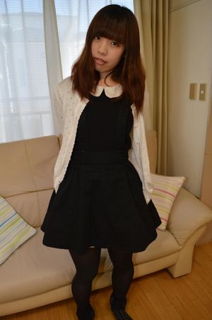 Japanese teen strips her black stockings - Photo 48