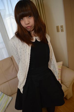 Japanese teen strips her black stockings - Photo 53