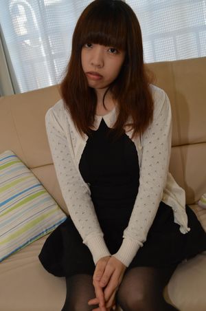 Japanese teen strips her black stockings - Photo 6