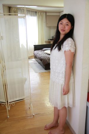 Cute Japanese Teen In White Summer Dress - Photo 38