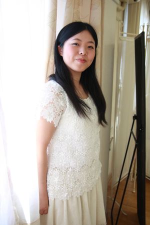 Cute Japanese Teen In White Summer Dress - Photo 43