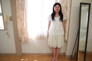 Cute Japanese Teen In White Summer Dress - Photo 58